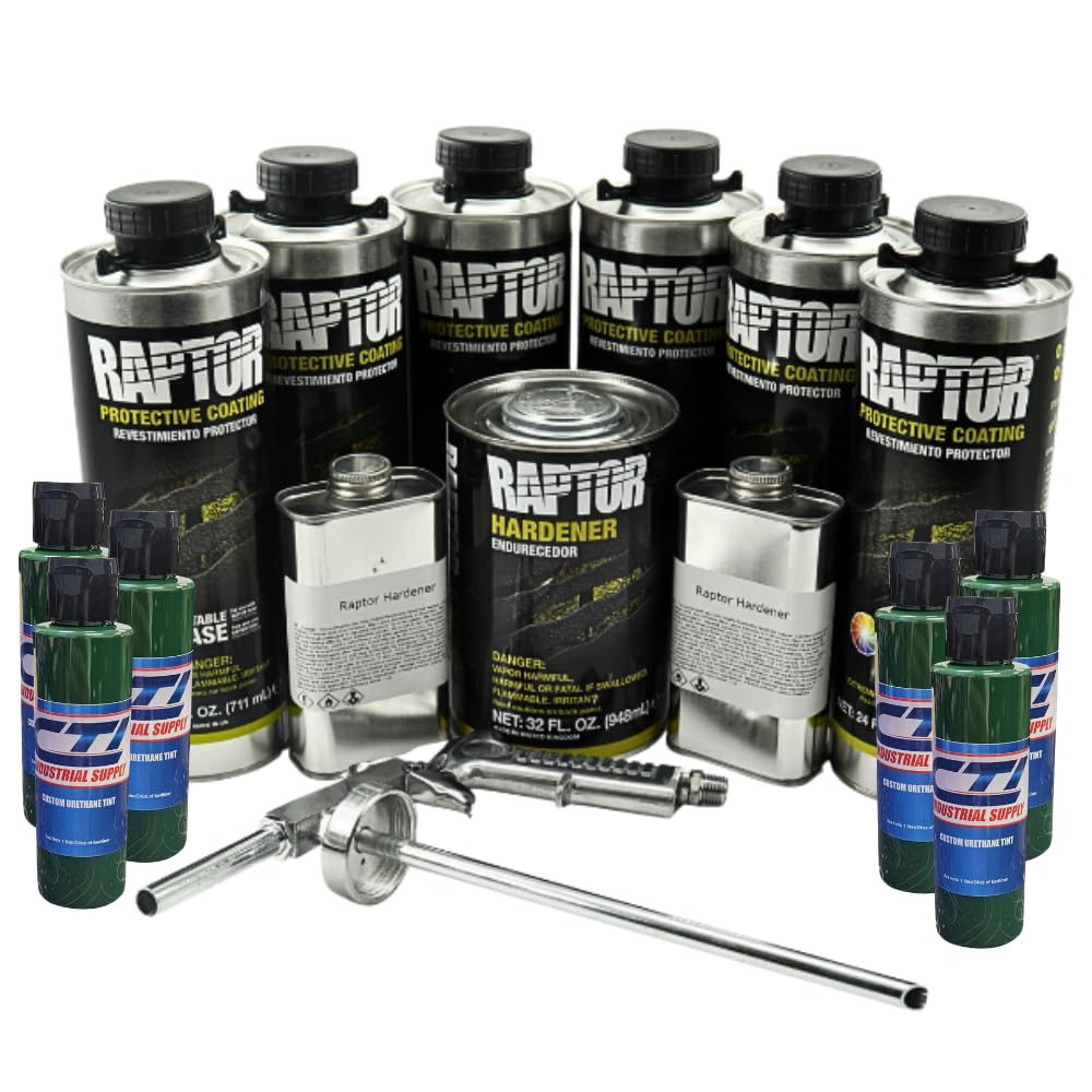 Raptor Liner デリカミニ フルセット Amazon.com: Raptor Truck Bed Liner Kit with Colored Emerald Green